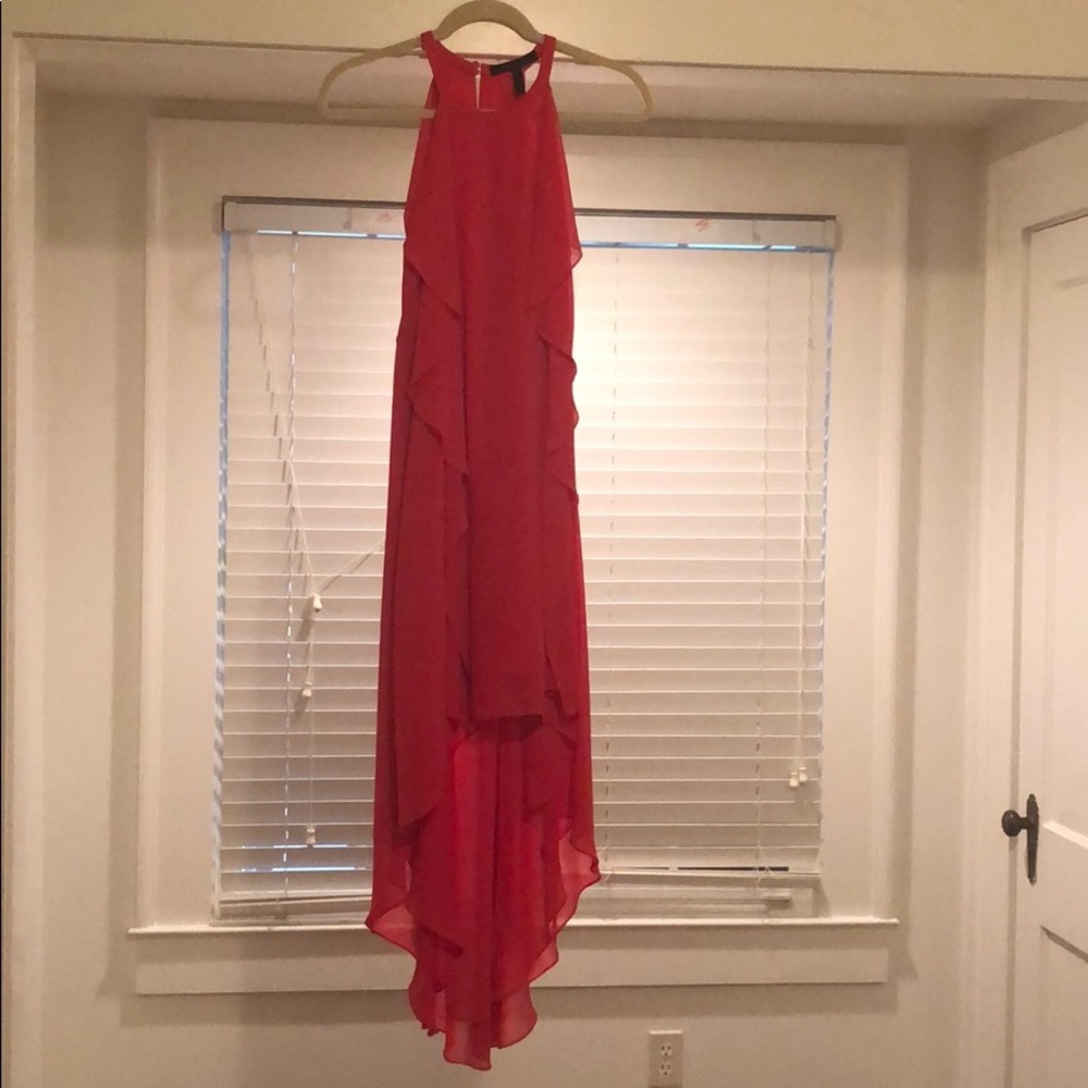 Red XS BCBG Maxazria high low dress